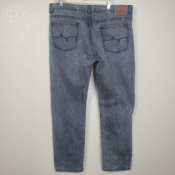 LRG LR Geans Men's Denim Jeans Gray True Straight Leg Size 40 Faded Distressed - Picture 1 of 14